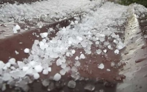 hail on the roof, roof damage