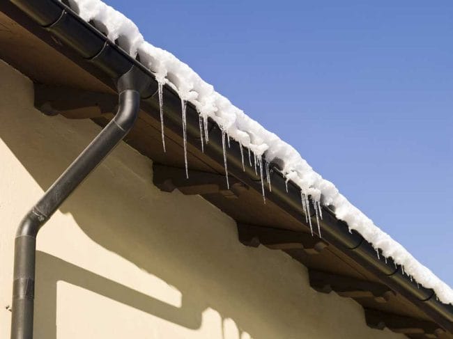 roof snow removal, winter roof maintenance, winter roof damage